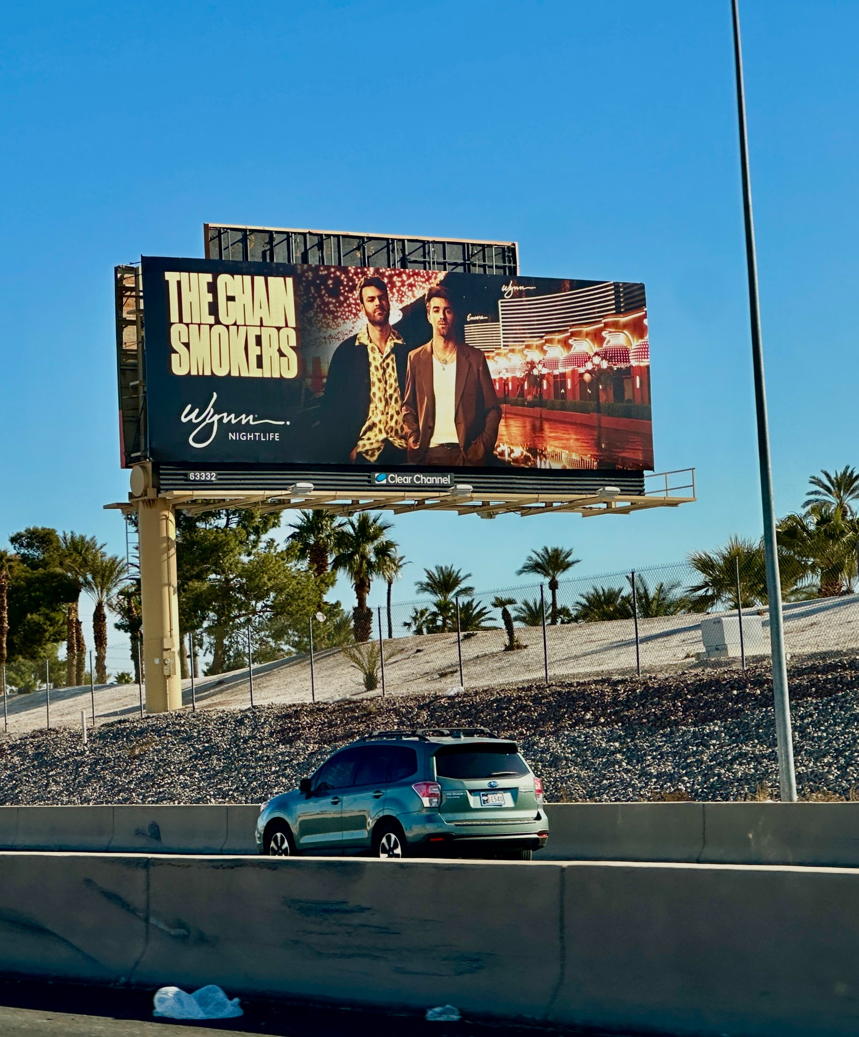 The Chainsmokers Wynn Nightlife 2025 roadside billboard